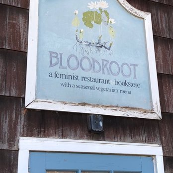 Bloodroot Vegetarian Restaurant - Storefront sign - Vegetarian Near Me - Bridgeport, Connecticut Bloodroot Vegetarian Restaurant - Storefront sign - Vegetarian Near Me - Bridgeport, Connecticut
