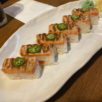 Sapporo Kitchen - Salmon Oshi- yummy! - Japanese Near Me - Surrey, British Columbia