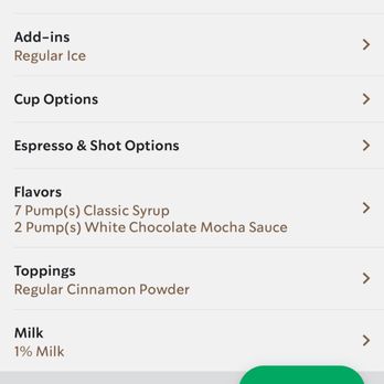 Starbucks - 7 pumps or classic and they never put it in! - Coffee & Tea Near Me - Las Vegas, Nevada Starbucks - 7 pumps or classic and they never put it in! - Coffee & Tea Near Me - Las Vegas, Nevada