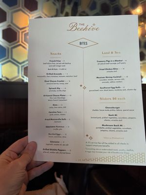 Menu photo 1 The Beehive San Francisco, CA