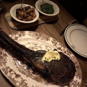 St. Anselm - Ax Handle steak with potatoes and creamed spinach - Steakhouses Near Me - Washington, DC, District of Columbia