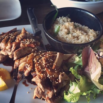 Rock-n-Sake Bar & Sushi - Rib eye beef teriyaki entree. - Sushi Bars Near Me - Lafayette, Louisiana