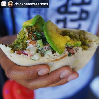 Chickpeas Creations - Half pita of falafel with avocado - Falafel Near Me - Hollywood, Florida Chickpeas Creations - Half pita of falafel with avocado - Falafel Near Me - Hollywood, Florida
