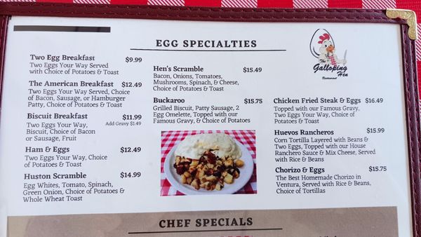 Menu photo 1 The Galloping Hen Thousand Oaks, CA