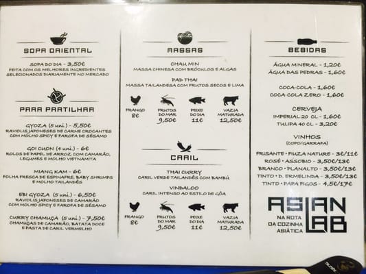 Menu photo 2 Asian Lab Lisbon, 11