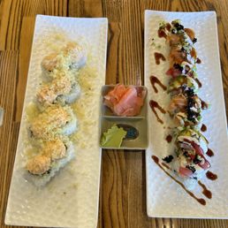 Volcano roll and Bonsai roll