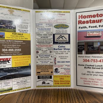 Hometown Restaurant - Menu - Breakfast & Brunch Near Me - Peterstown, West Virginia