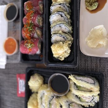 EXO Sushi - Sunset Roll King Kong Roll & California Tempura Roll - Japanese Near Me - Anaheim, California