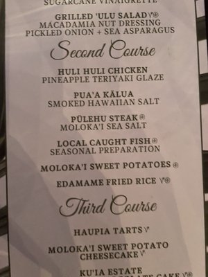 Menu photo 5 The Feast at Mokapu Wailea, HI Menu photo 5 The Feast at Mokapu Wailea, HI