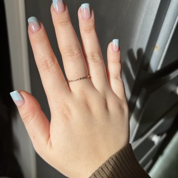 Papillon Lounge & Nails - Square shape with Gel X and Design by Amy - Nail Salons Near Me - Brea, California Papillon Lounge & Nails - Square shape with Gel X and Design by Amy - Nail Salons Near Me - Brea, California