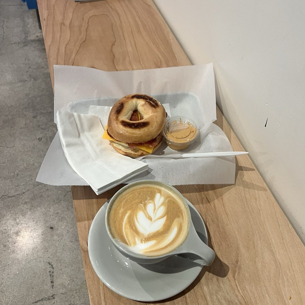 Dreamwave Coffee - Breakfast sandwich and latte - Coffee Roasteries Near Me - Carlsbad, California Dreamwave Coffee - Breakfast sandwich and latte - Coffee Roasteries Near Me - Carlsbad, California