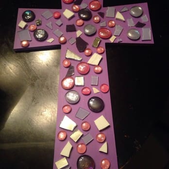 Quiggly's Clayhouse - Not exactly what I wanted to make but they didn't have enough materials to fill in the cross to grout. - Paint-Your-Own Pottery Near Me - Richardson, Texas Quiggly's Clayhouse - Not exactly what I wanted to make but they didn't have enough materials to fill in the cross to grout. - Paint-Your-Own Pottery Near Me - Richardson, Texas