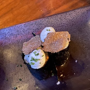 TenTen - Quail egg with truffles - must get - Japanese Near Me - Austin, Texas TenTen - Quail egg with truffles - must get - Japanese Near Me - Austin, Texas