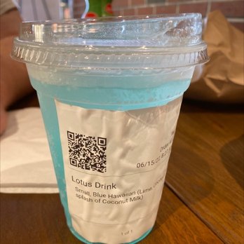 The Met of Freeport - Blue Hawaiian Lotus Drink! Soooo refreshing! - Breakfast & Brunch Near Me - Freeport, Maine The Met of Freeport - Blue Hawaiian Lotus Drink! Soooo refreshing! - Breakfast & Brunch Near Me - Freeport, Maine