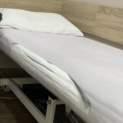 Mohit Singla, MD FAAP FACC - Broken cheap chairs and bed. No paper covers