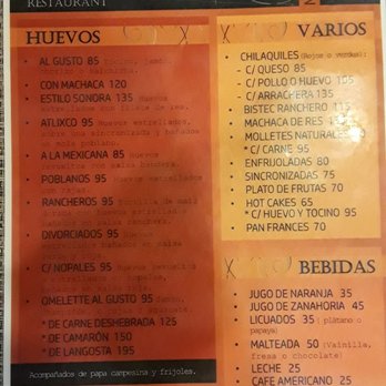 Restaurante Nautilus - Breakfast Menu. - Mexican Near Me - Guerrero Negro, BCS Restaurante Nautilus - Breakfast Menu. - Mexican Near Me - Guerrero Negro, BCS