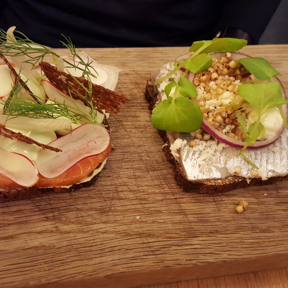 Aamanns Etablissement - Salmon and herring - Open Sandwiches Near Me - Copenhagen, 84 Aamanns Etablissement - Salmon and herring - Open Sandwiches Near Me - Copenhagen, 84
