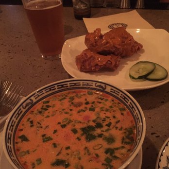 Bida Manda - Tom Ka Gai soup and Lao Spicy Roasted Habañero and Peanut Sauce Chicken Wings - Laotian Near Me - Raleigh, North Carolina Bida Manda - Tom Ka Gai soup and Lao Spicy Roasted Habañero and Peanut Sauce Chicken Wings - Laotian Near Me - Raleigh, North Carolina