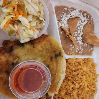 Don Nacho's Cafe - Ordered Two Single Cheese and Jalapeno Papusas And Ended Up With A Dish - Mexican Near Me - Solvang, California