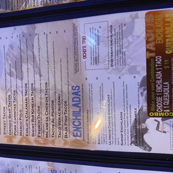 Ocho Cafe - Menu - Mexican Near Me - Westford, Massachusetts