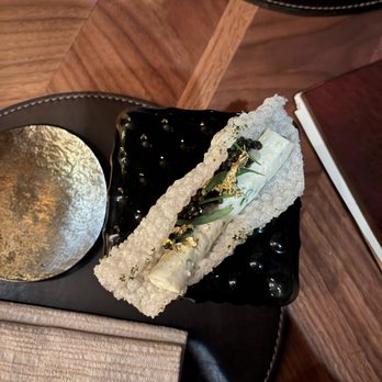 Bar Crenn - caviar and scallop paste on a crisp - Wine Bars Near Me - San Francisco, California