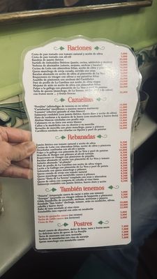 Menu photo 1 La Perejila Madrid, M Menu photo 1 La Perejila Madrid, M