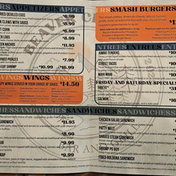 Beaver Creek Bar & Grill - Menu