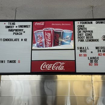 Circle T Drive-In - Drink Menu - Fast Food Near Me - Belen, New Mexico