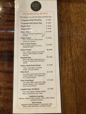 Menu photo 2 ESP Brewing Company Amherst, OH