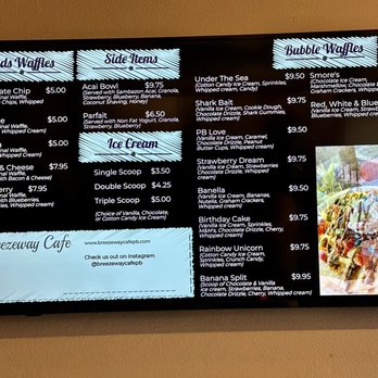 Breezeway Cafe - Menu 4/2023 - Breakfast & Brunch Near Me - Pismo Beach, California