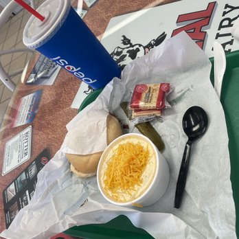 Ideal Dairy - BBQ chicken panini and cheddar broccoli soup! - Ice Cream & Frozen Yogurt Near Me - Richfield, Utah