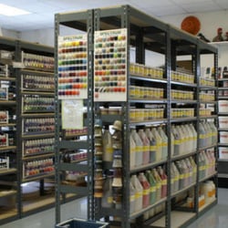 Dogwood Ceramic Supply - Display of high fire glazes