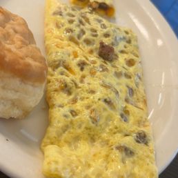 Omelet with turkey sausage Omelet with turkey sausage