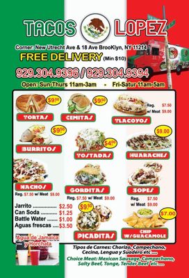 Menu photo 2 Tacos Lopez Brooklyn, NY Menu photo 2 Tacos Lopez Brooklyn, NY