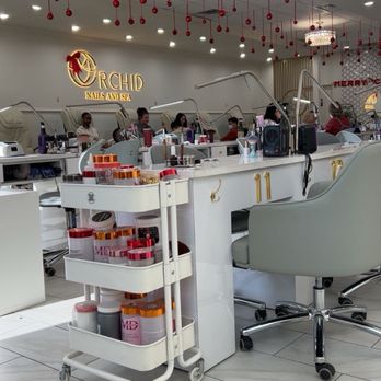 Orchid Nails & Spa - Waiting area - Nail Salons Near Me - Greenwood, Indiana