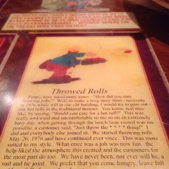 Lamberts Cafe - How the throwed rolls got started. - American Near Me - Sikeston, Missouri