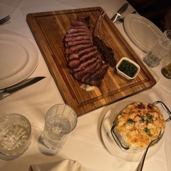 The Ruxton - Wagyu tomahawk with chimichurri, and lobster mac and cheese - Steakhouses Near Me - Baltimore, Maryland The Ruxton - Wagyu tomahawk with chimichurri, and lobster mac and cheese - Steakhouses Near Me - Baltimore, Maryland