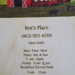 Ben's Place Cafe