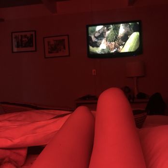 Phoenix Hotel - cool red light over the bed - Hotels Near Me - San Francisco, California