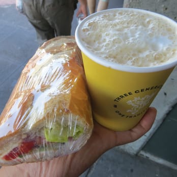 Le Panier - Crudités sandwich and a latte - Bakeries Near Me - Seattle, Washington Le Panier - Crudités sandwich and a latte - Bakeries Near Me - Seattle, Washington