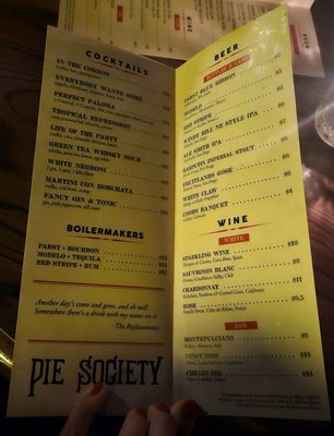 Menu photo 3 Pie Society Costa Mesa, CA