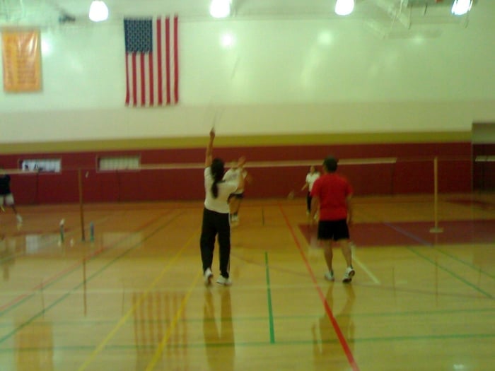 Badminton @ Glendale Community College Logo