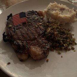 Hawaiian Ribeye, Brussel Sprouts, and Mashed Potatoes Hawaiian Ribeye, Brussel Sprouts, and Mashed Potatoes