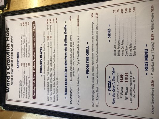Menu photo 5 Ward's The Crawfish Hole Hot Springs, AR Menu photo 5 Ward's The Crawfish Hole Hot Springs, AR