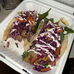 Leilani's Island Tacos - "Today's special" pulled pork tacos
