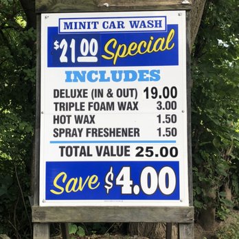 Minit Car Wash - Description of Special Package - Car Wash Near Me - Utica, New York Minit Car Wash - Description of Special Package - Car Wash Near Me - Utica, New York