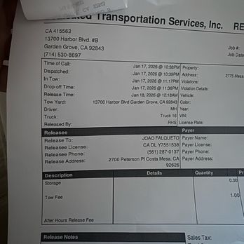 Dedicated Transportation Services - Towing Near Me - Garden Grove, California