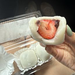Strawberry mochi