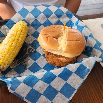Porch - Mother Clucker sandwich n Porch Corn - Southern Near Me - Saint Simons Island, Georgia Porch - Mother Clucker sandwich n Porch Corn - Southern Near Me - Saint Simons Island, Georgia