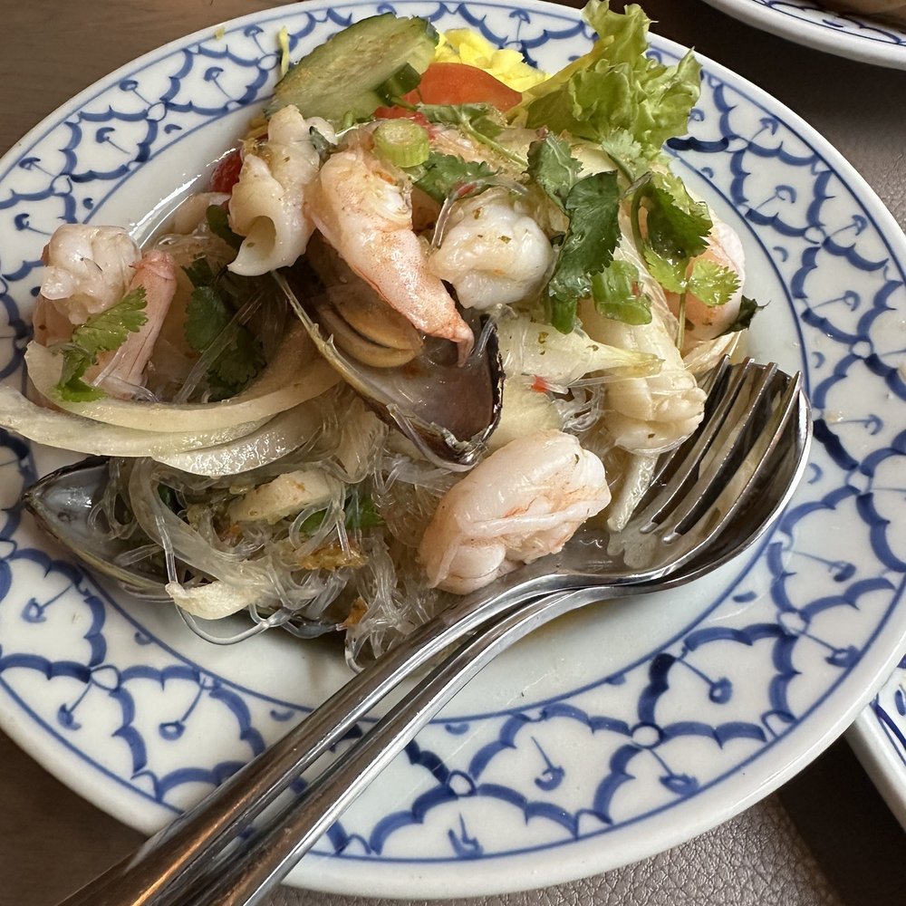 Nakhon Thai - Spicy seafood salad. Yum. - Thai Near Me - Bruges, VWV Nakhon Thai - Spicy seafood salad. Yum. - Thai Near Me - Bruges, VWV